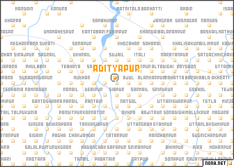 map of Ādityapur