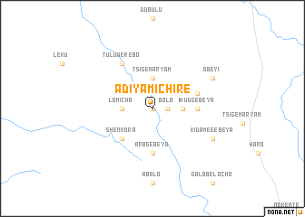 map of Ādīya Mīchīrē