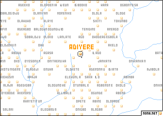 map of Adiyere