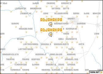 map of Adjahakpa