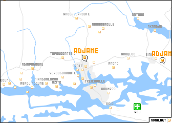 map of Adjamé