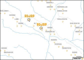 map of Adjap