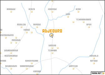 map of Adjéouro
