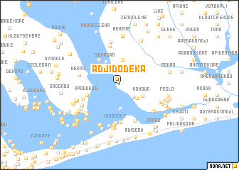 map of Adjido Déka