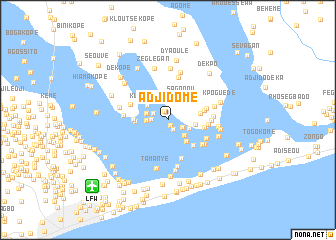 map of Adjidomé