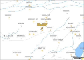 map of Adjop