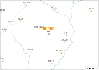 map of Adokoi