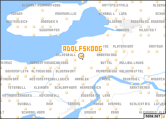 map of Adolfskoog