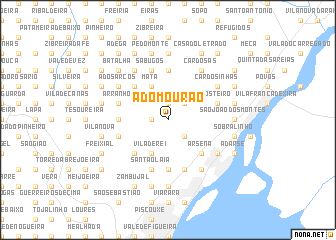 map of A do Mourão