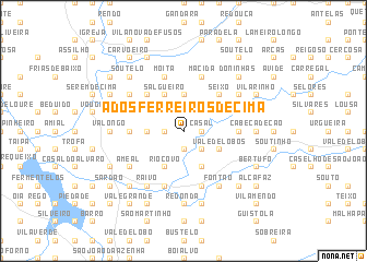 map of A dos Ferreiros de Cima