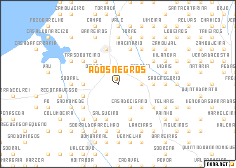 map of A dos Negros