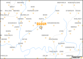 map of Adoum