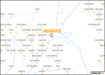 map of Adoweko