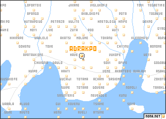 map of Adrakpo