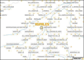 map of Adralés