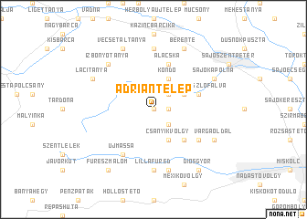 map of Adriántelep