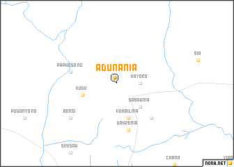 map of Adunania