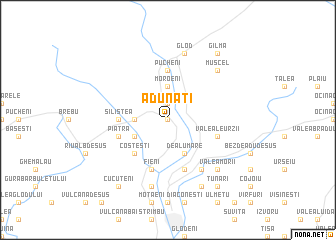 map of Adunaţi