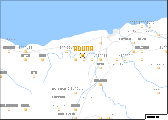 map of Aduna