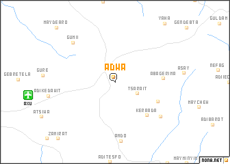 map of Ādwa