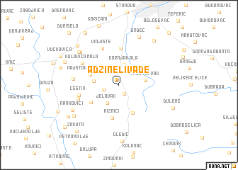 map of Adžine Livade