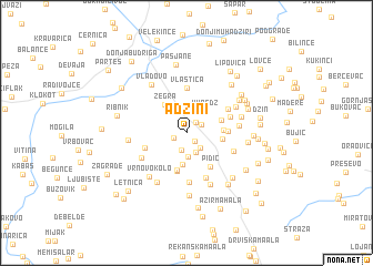 map of Adžini