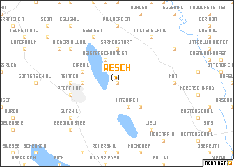 map of Aesch