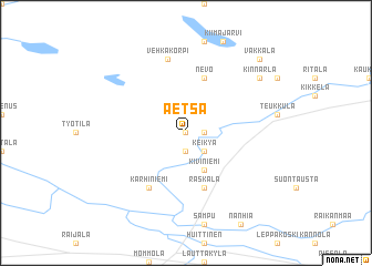 map of Äetsä
