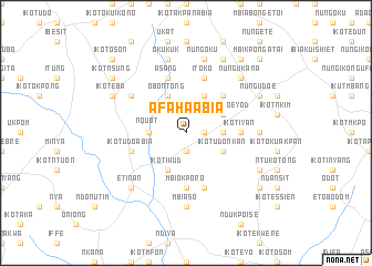 map of Afaha Abia