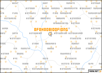 map of Afaha Obio Ofiong