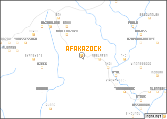 map of Afakazock