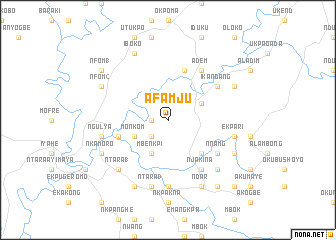 map of Afamju