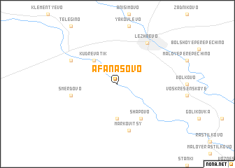 map of Afanasovo