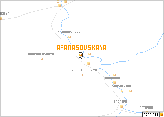map of Afanasovskaya