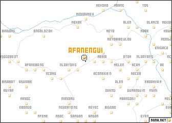 map of Afanengui