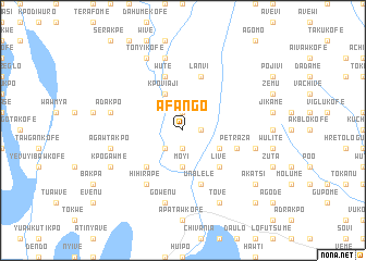 map of Afango