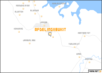 map of Afdeling II Bukit