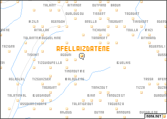 map of Afella Izdatene