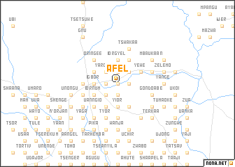 map of Afel