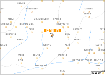 map of Āferuba
