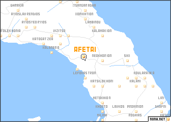 map of Afétai