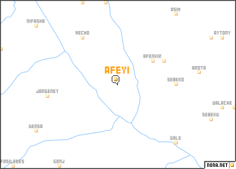 map of Āfeyī