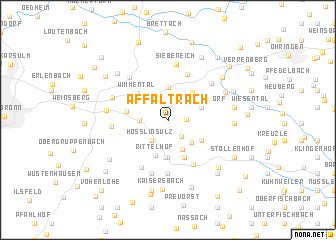 map of Affaltrach