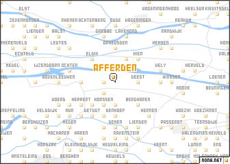 map of Afferden