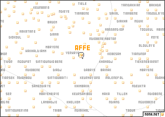 map of Affé