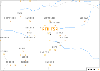 map of Āfhitsʼa