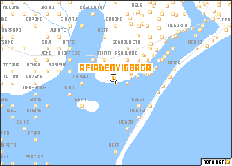 map of Afiadenyigbaga