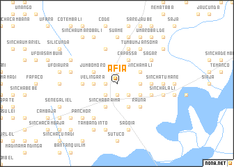 map of Áfià