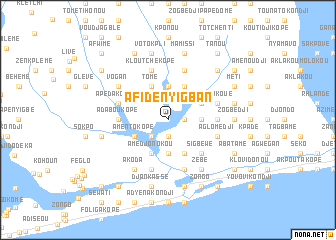 map of Afidényigban