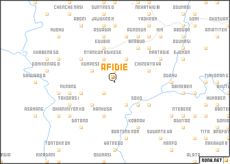 map of Afidie